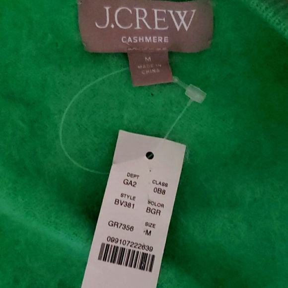 New! J.Crew Brushed Cashmere green sweater BV381 - Picture 8 of 10